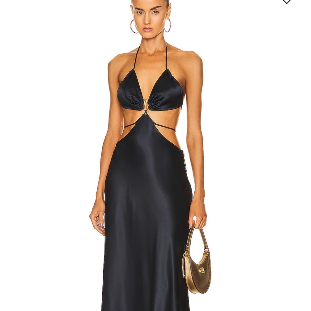 Cult Gaia Black Backless Dress
